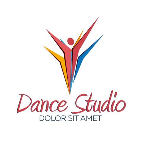 Set of dance studio logos design vector 05 free download