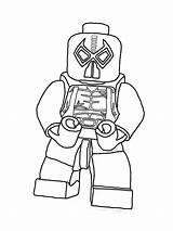 Lego Deadpool coloring Pages sketch template