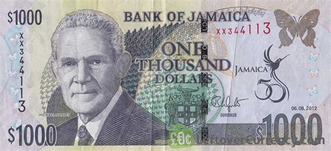 1000 Jamaican Dollars banknote (Michael Manley) - Exchange yours today