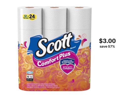 Scott Comfort Plus Bath Tissue 12 Rolls and Paper Towels 6 Rolls Just $3 Each - Super Safeway