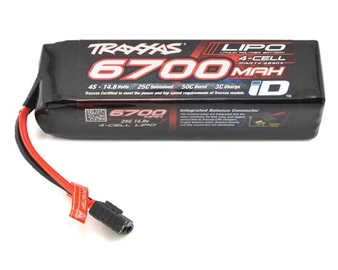 Traxxas 4S "Power Cell" 25C LiPo Battery w/iD Traxxas Connector (14.8V/6700mAh) [TRA2890X ...