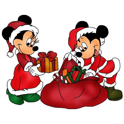 Mickey And Minnie Mouse - Christmas Clip Art Images | Christmas Clip Art | Pinterest | Art ...