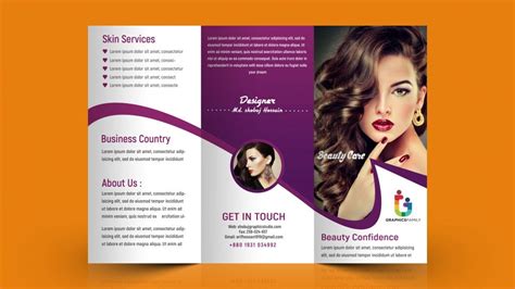 Creative Tri Fold Brochure Design For Beauty Salon Free psd ...