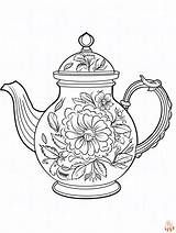 Printable Teapot Coloring Pages Free For Kids And Adults sketch template
