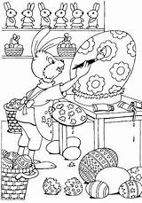 Paashaas Kleurplaten Pasen Mand Haas Grappige Mandje Hase Ostern Pasqua  sketch template