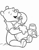 Pooh Honey Pot Coloring Pages sketch template