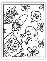 Spongebob Printable Coloring Pages sketch template