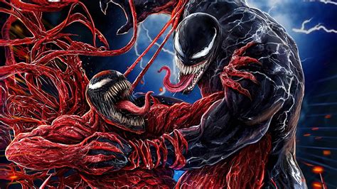 Download Venom Beating Carnage Wallpaper | Wallpapers.com