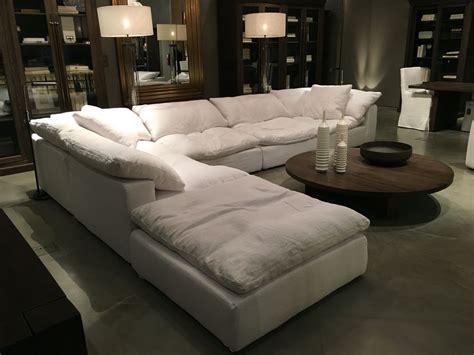 Restoration Hardware Sectional "cloud" couch … | Sectional sofa comfy ...