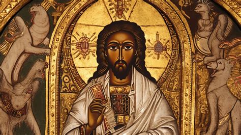 Large Golden Icon Of Jesus Background, Ethiopian Jesus Picture Background Image And Wallpaper ...