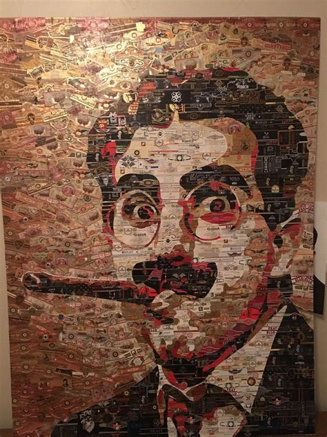 This incredible portrait made of cigar bands. : r/BeAmazed