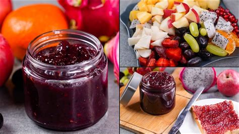 MIXED FRUIT JAM RECIPE | HOMEMADE JAM RECIPE | MIXED FRUIT JAM | FRUIT ...