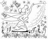 Tinkerbell With Magic Wand coloring Page  Download Print Or Color sketch template