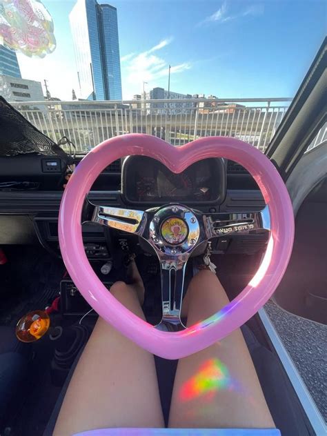 Tokyo Tom's Custom PINK Heart Steering Wheel (PRE ORDER) Unique Hand ...