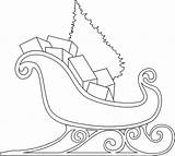 Sleigh Coloring Pages Santa Printables  Team Colors sketch template