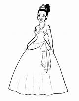 Princess Tiana Coloring Pages Free Printable PDF sketch template