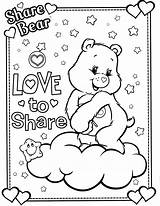 Care Bears Printable Coloring Pages sketch template