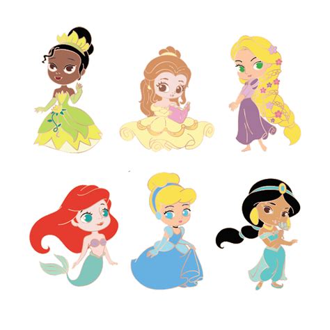 Chibi Disney Princesses Drawings