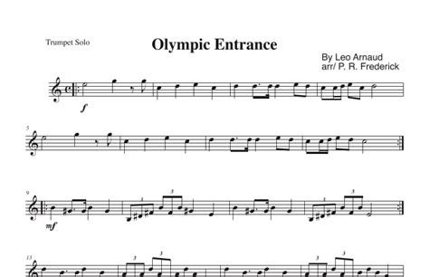 Bugler's Dream (olympic Fanfare) (arr. P. R. Frederick) by Leo Arnaud Sheet Music for Trumpet ...