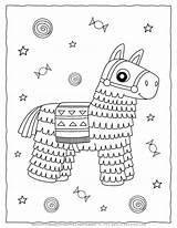 Pinata Coloring Page sketch template
