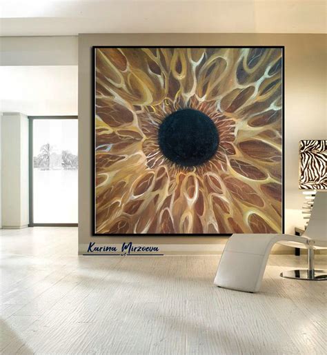 Eye wall art On Canvas Eyes Painting Abstract Oversized Wall | Etsy