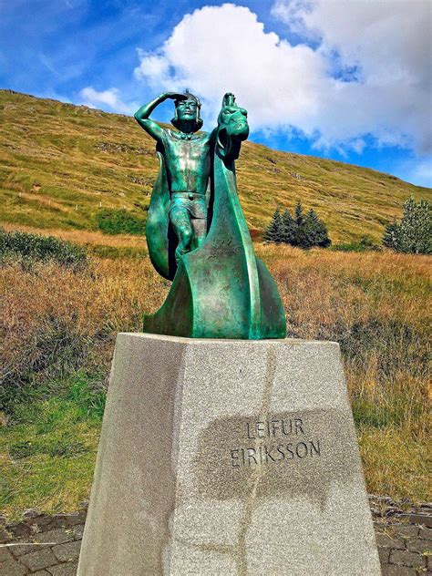 Leifer Eiriksson Statue at Eiríksstaðir | Statue, Instagram posts, Perfect memorials