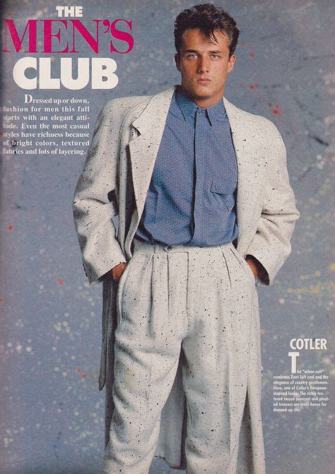 Cotler 1985 | 80s fashion men, 1980s mens fashion, 80s fashion