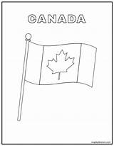 Canada Flag Printable Coloring Page  Free Templates sketch template