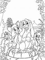 Fox And The Hound coloring Pages sketch template