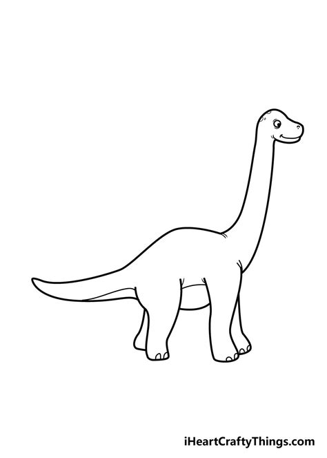 Draw Simple Easy Dinosaur | Fasci Garden