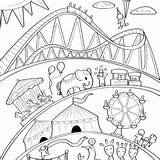 Amusement Park Coloring Pages To Print sketch template