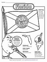 Florida State Flag Coloring Page sketch template