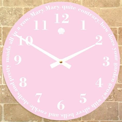 personalised nursery rhyme clock by cute-clocks | notonthehighstreet.com