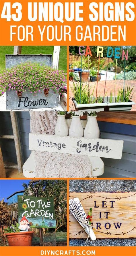 43 DIY Garden Signs to Beautify and Decorate Your Garden - DIY & Crafts