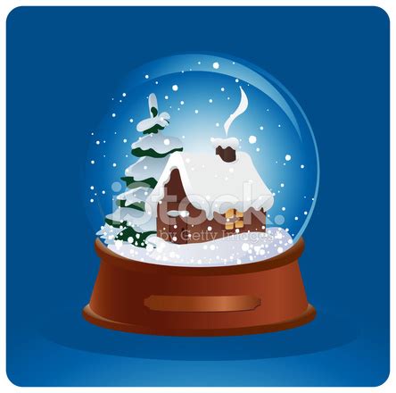 Snow Globe With Small House Stock Photo | Royalty-Free | FreeImages