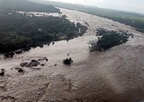 Four saved from overflowing Limpopo River in dramatic rescue operation