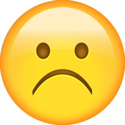 Sad Emoji PNG Vector Images with Transparent background - TransparentPNG