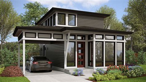 Affordable Two Bedroom Modern Style House Plan 1310 - 1310