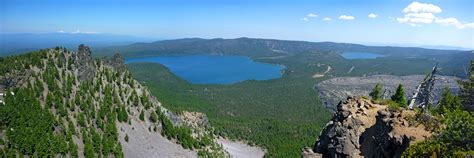 View north from the summit of Paulina Peak: Newberry National Volcanic Monument, Oregon