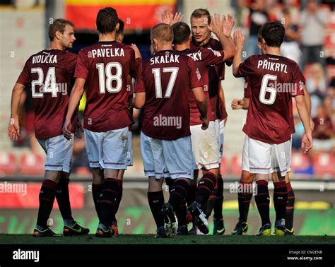 First Czech soccer league, 6th round: AC Sparta Praha vs FC Hradec Kralove, September 2, 2012 ...