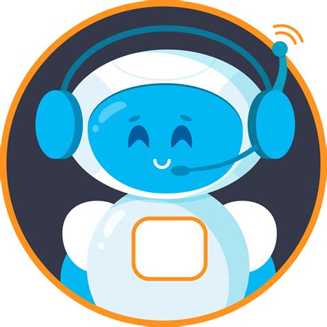 Chatbot icon. Cute smiling robot. Cartoon character illustration ...