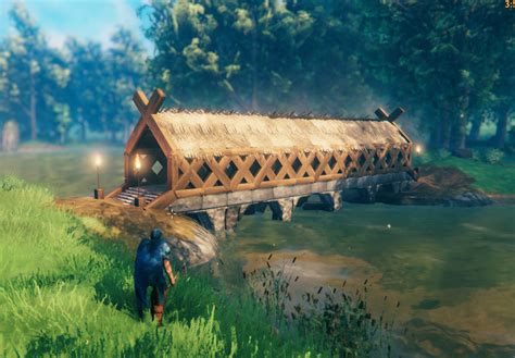 It's not the longest bridge, but I'm proud of it : valheim in 2021 | Cabin art, Building art ...