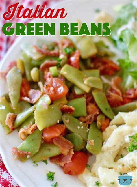 Italian Green Beans - The Country Cook