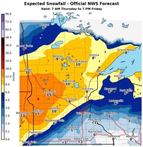 Here's how much snow has fallen in Minnesota .... so far - Bring Me The News