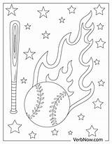 Free BASEBALL Coloring Pages For Download Printable PDF sketch template