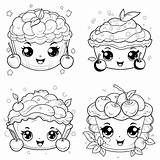 Premium Vector  Kawaii Cherry pie For thanksgiving coloring Page sketch template