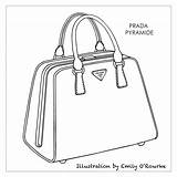 Coach Purse Coloring Pages Sketch Page sketch template