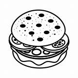 Premium Vector  Coloring book For Children Burger sketch template