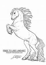 Kleurtekening Paard – Kleurplaten sketch template