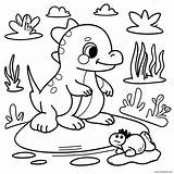 Pond Animals Coloring Page 51703 40900 sketch template